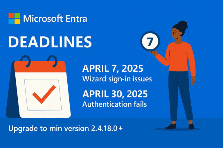 Microsoft Entra Connect Sync : l’ultimatum des 7 et 30 avril 2025