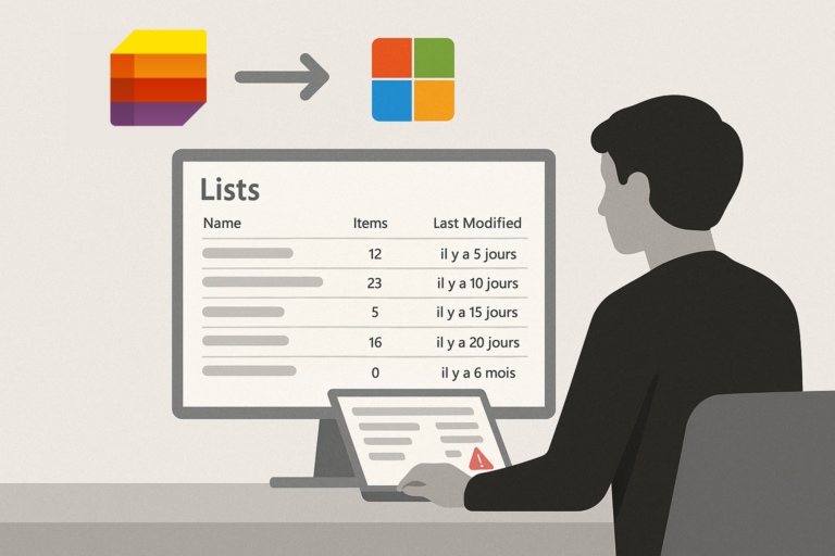Comment inventorier les Microsoft Lists dans un tenant M365 et détecter les listes inactives