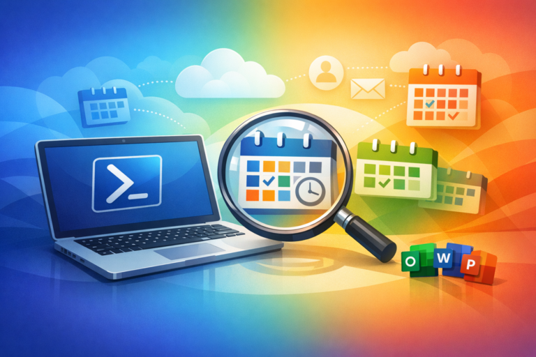 Comment vérifier à quels calendriers un utilisateur a accès dans Microsoft 365 avec PowerShell